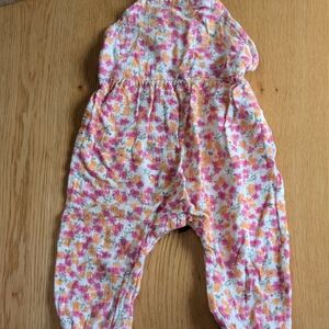 Jessica Simpson Floral Kids One Piece - Pink and Orange